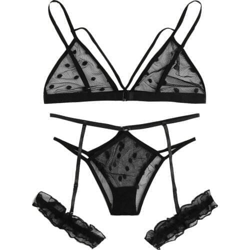 Bikinis Women Lingerie Femme Sexy Plus Size Lace Lingerie Bra+thong Sexy Lingerie For Women Sex Set Bra Underwear Sleepwear