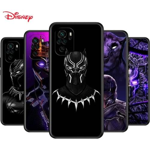 TPU Silicone Cover Marvel Black Panther For Xiaomi Redmi Note 10 10S 9 9S Pro Max 9T 8T 8 7 6 5 Pro 5A Phone Case