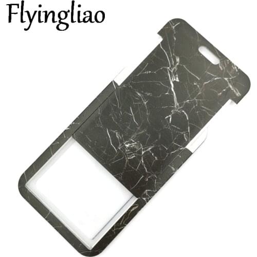 Marble Texture Credit Card ID Holder Bag Student Women Travel Bank Bus Business Card Cover Badge Accessories Gifts