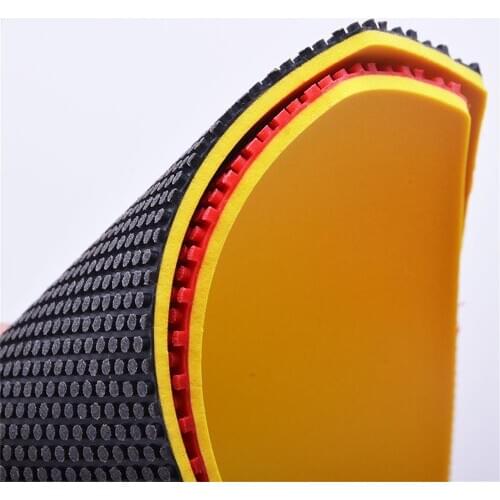 DHS 874 Table Tennis Rubber Pips-out (Speed & Spin) Original DHS Ping Pong Sponge Raw Rubber