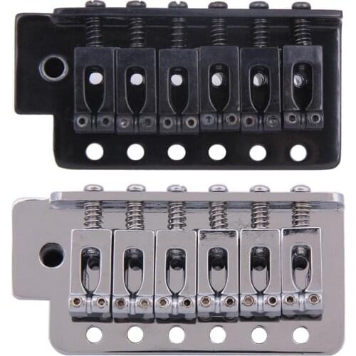 Dragonpad Replacement Standard Tremolo Bridge Set for SQ ST Electric Guitar Parts & Accessories Black/Silver