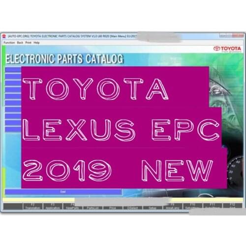 EPC ALL REGIONS [9/2019] for Toyota, Lexus parts catalouge