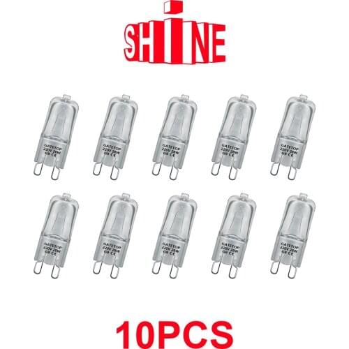 Hot Size Halogen Lamp 10pcs/Lot G9 28W 220V Crystal Chandelier Home Decoration