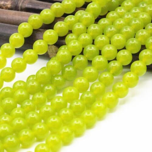 Natural Stone Round Peridot Olivine Stone Loose Beads for Jewelry Making Jades DIY Necklace Bracelet Jaspers Crafts 15inch A194