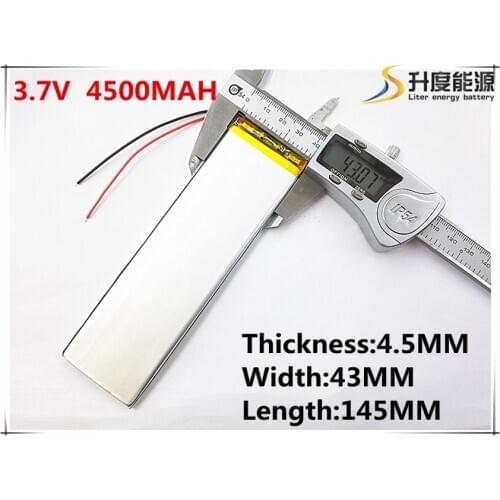 3.7V lithium polymer batteries 4543145 4500mAh large-capacity ultra-thin flat-panel computer. Notebook