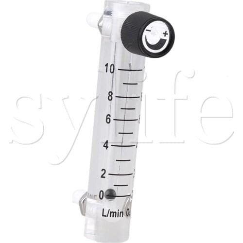 LZQ-4 Acrylic Adjustable Flow Meter 1-10LPM Gas Flowmeter for Oxygen Air Gas
