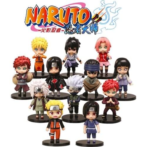 New 12pcs Naruto Blind Box Mini Model Real Restoration Of Japanese Animation Classic Modeling Pvc Material Boy Toy Birthday Gift