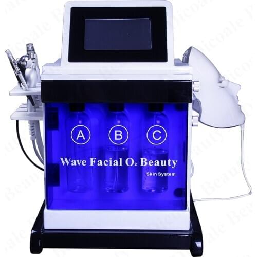 5 in 1 Multi functional Hydra Dermabrasion Machine Featuring Facial Care with PDT Mask Spray Mist Gun