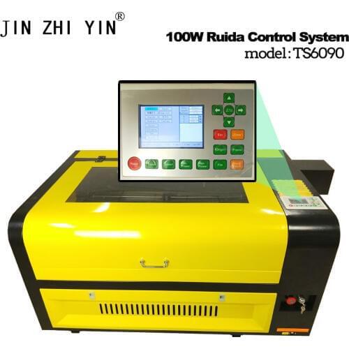 JIN ZHI YIN 100w co2 laser CNC Ruida 6090 laser engraving cutter machine laser marking machine laser engraver cnc router