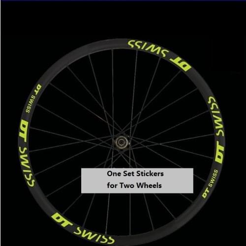 Two Wheel Sticker Set for DT Swisss Mountain Bike Bicycle Rim Reflective MTB Cylcing Race