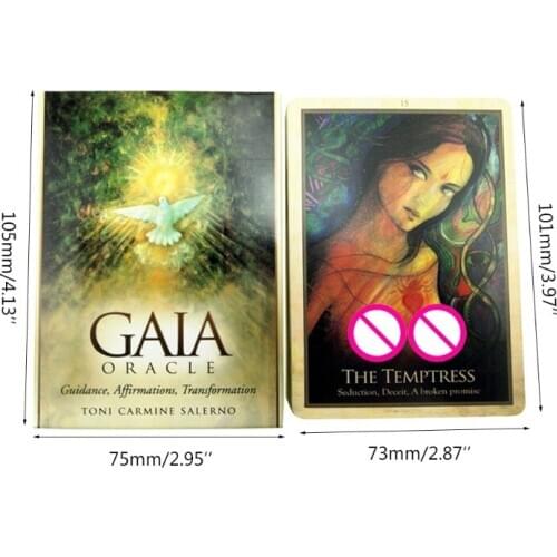 Gaia Oracle 45-Card Deck Tarot English Version Party Board Game Divination Fate