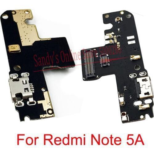 New USB Charging Port Board Connector Flex Cable For Xiaomi Redmi Note 5A Note5A Charge Port Connect Board Dock Flex Cable