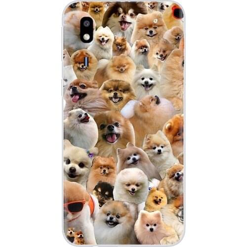 Personalized Silicone Phone Case Pomeranian dog dogs For Samsung Galaxy Note 2 3 4 5 8 9 S2 S3 S4 S5 Mini S6 S7 Edge S8 S9 Plus