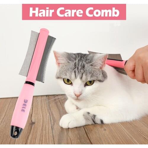 Pet Grooming and Care Cat Comb for Dogs Pet Hair Remover Dog Supplies Accessories Products Stainless Steel Cat Comb Hairbush