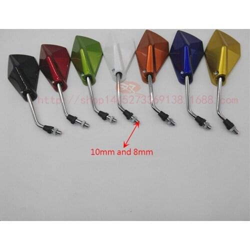 7 colors available motorcycle rearview mirror top quality motorbike backup mirror modified scooter mirrors for honda yamaha