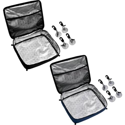 Deck Bag Deck Cooler Bag Capacity 11 L, Mesh Top Pocket, Portable Suction Cup, Zipper Nylon Fabric Board Bags Deck Accessories