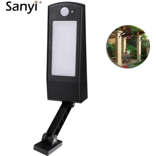 LED Solar Power PIR Motion+Light Sensor Wall Light 48 LEDs Waterproof Energy Saving Street Yard Path Home Garden Security Lamp