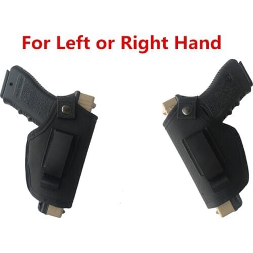 Tactical Concealed Carry Pistol Holster Holder Gun Holster Bag Belt with Metal Clip for Right Hand or Left Hand Draw glock asg