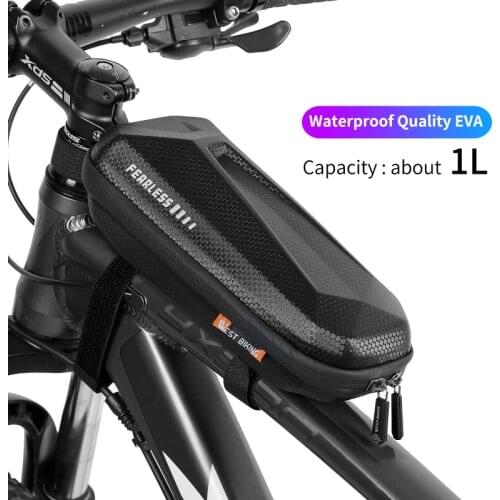 Cycling Bag EVA Hard Shell Bag Bicycle Front Bag Mountain Road Bike Front Beam Bag Riding Equipment