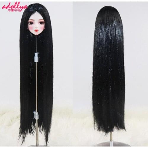 Adollya DIY 25cm Hair For Dolls Braid Tress Wigs Gradient Color Wig Suitable For BJD 1/3 Hair Set Toys For Girls Doll Hairs Gift