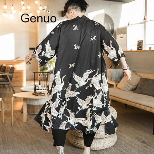 Yukata Men Japanese Kimono Cardigan Men Samurai Costume Clothing Kimono Jacket Mens Kimono Shirt Yukata