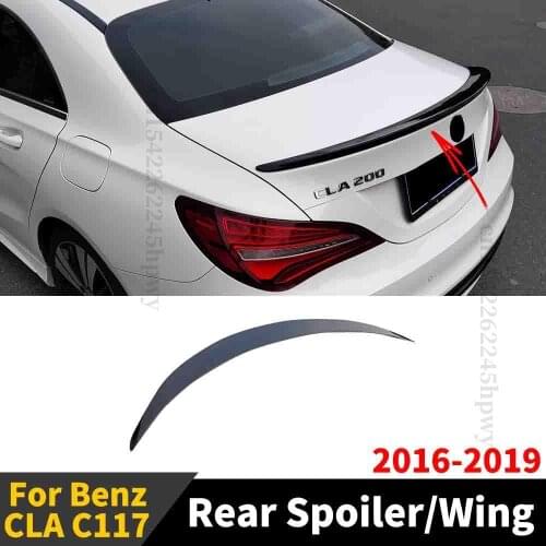 Roof Rear Spoiler Wing Tail Splitter Diffuser Trunk Spoiler Body Kit Decoration For Mercedes Benz CLA C117 2016 2017 2018 2019