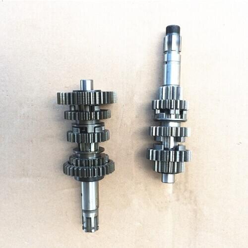 QJ250-3 QJ250-F DD250-E CA250 Motorcycle Gears Spindle Countershaft Assembly Main Shaft Lay-shaft Assy Gear Shift Teeth
