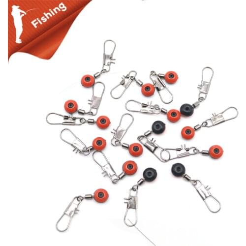 10pcs/lot Fishing Float Bobber Stops Space Beans Connectors Sea Saltwater Fishing Tools Equipment Plastic Metal Accessories