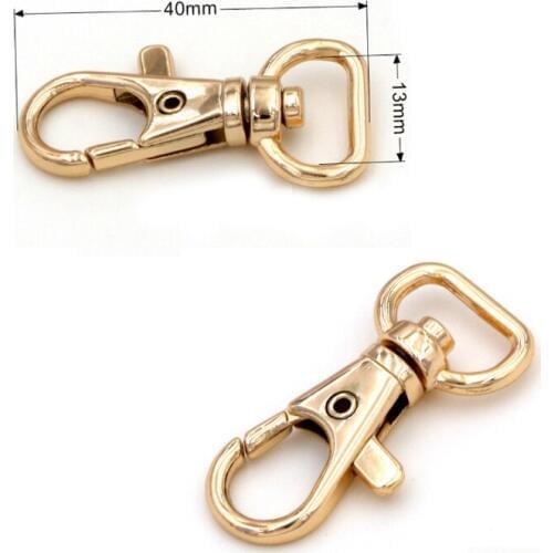 100Pcs Metal Swivel Lobster Clasps Clips Snap Hooks Findings lanyard Strap 1/2 Inch