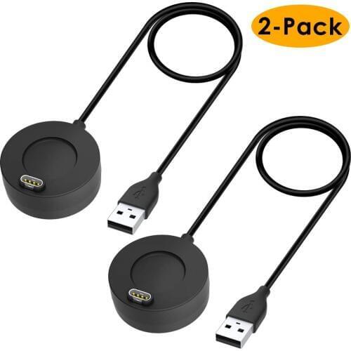 2 Pack Garmin Vivoactive 3 / Fenix 5 Charger Dock 3.3 Ft USB Charging Cable for Garmin Fenix 5S 5X / Forerunner 935 Smart Watch