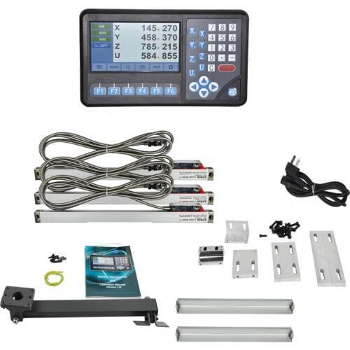 4 Axis Digital Readout Dro Set with 3pcs Linear Scale (0-1000mm ) for Mill Machine/Milling Machine