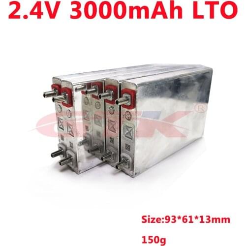 40C high rate 2.3V 3000mAh LTO battery 2.3v Lithium titanate battery pack fast charge long life for DIY ebike power tools