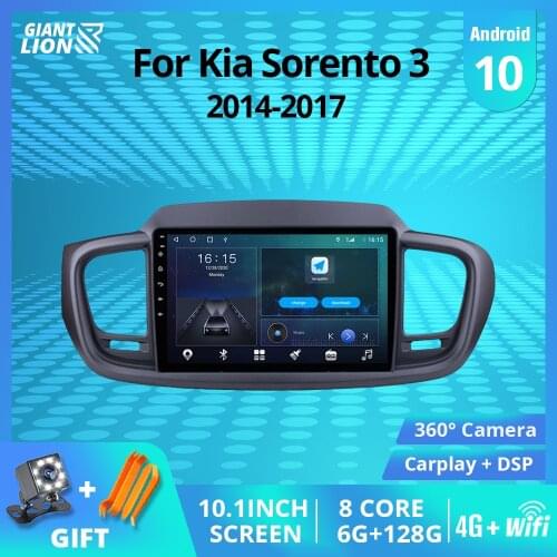 2DIN Android 10 Car Radio For Kia Sorento 3 2014-2017 GPS Navigation Stereo Receiver Car Audio Stereo Player DSP Auto Radio IGO