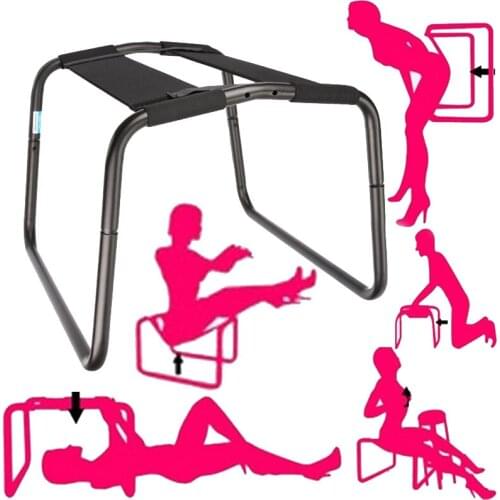Bondage Boutique Sex Position Enhancer Chair Stainless Steel TPU Love Trampoline Sex Furniture Adult Toy For Pleasure Couple