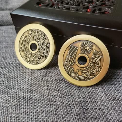 Taoist supplies, pure Tongshan money, eight trigrams pendant money, Lord Lao Zi, Laojun edict money pendant