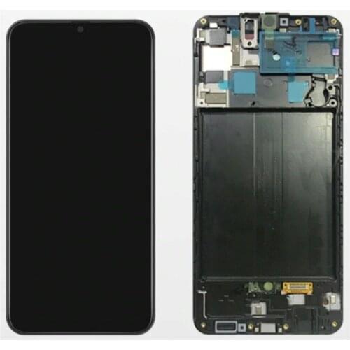 For Samsung Galaxy A50S SM-A507 Black Color (TFT Edition, without Fingerprint Function) LCD and Digitizer Assembly With Frame