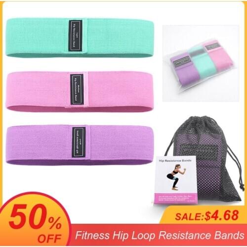 Fitness Yoga Hip Loop Resistance Bands Anti-slip Squats Expander Strength Rubber Bands Yoga Gym Training Braided Elastic Band