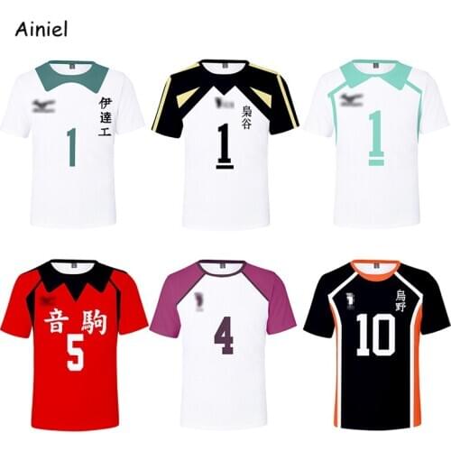 Anime Oikawa Tooru Haikyuu Jersey Shirt Hinata Cosplay Volleyball Uniform Tshirt Mens Clotheing Tops Kozume Kenma T Shirt Tee