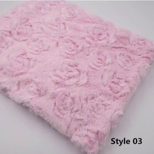 Hot Sale 75*50cm Faux Fur Blanket Newborn Props Infant Baby Scarf Photo Props Photography Quilt Photographic Mat Shower Gift