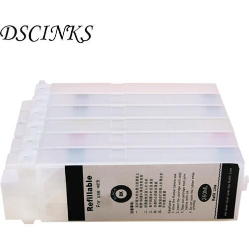 260ML PFI102 PFI 104 Refillable Ink Cartridge for Canon IPF650 IPF655 IPF750 IPF755 IPF760 IPF765 Refill Ink Cartridge Tank
