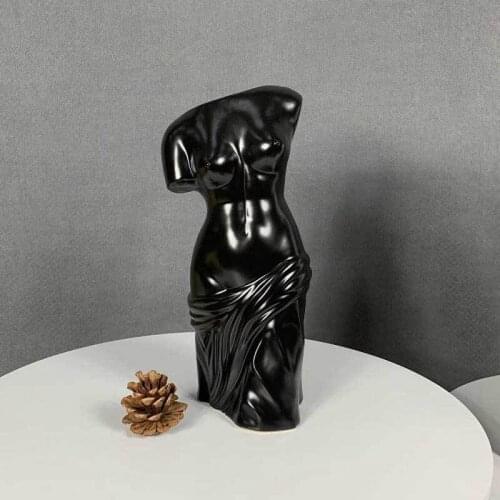 Ceramics Woman Body Vase Nude Female Sculpture Flower Pot Human Body Art Flower Arrangement Container Home Decor Crafts