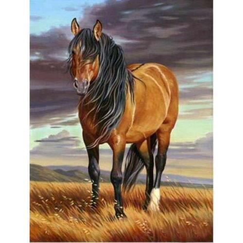TOUOILP square full Diamond Painting Paarden 22