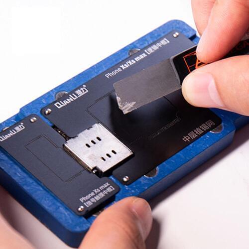 QianLi Mainboard Middle Frame Reballing Platform BGA Reballing Stencil for iPhone 11 Pro MAX X XS MAX Logic Board Rework Tool
