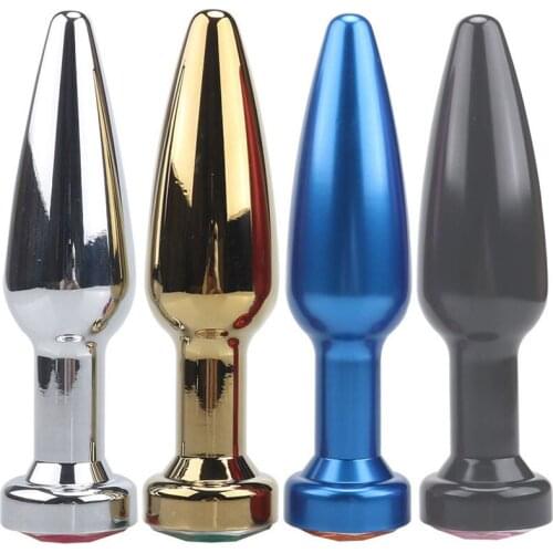 Metal Butt​ Plug Anal Dildo Masturbators Anus Dilator Stimulator Adult Sex Toys For Women/Men Ass Crystal Jewelry Anal Plug