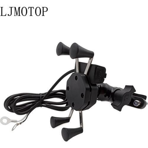 For BN300 BN302 BN600 BN TNT 300 600 GROM MSX 125 PCX 150 Motorcycle Phone Bracket Handlebar Holder With USB Any Smartphone GPS
