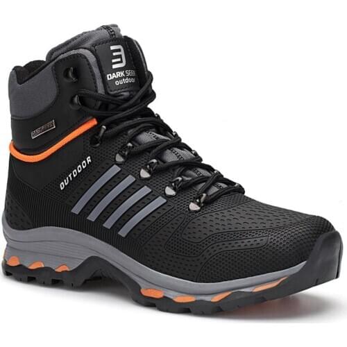 Mens winter boots, resistant to rain and snow, keeps feet super warm, inside wool Outdoor Male Hiking Boots
