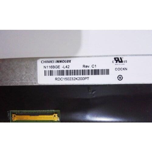 N116BGE-L42 Rev.C1 Rev.B2 N116BGE L42 LCD Screen Matrix for Laptop 11.6" HD 1366X768 40Pin Glossy Replacement Slim Screen