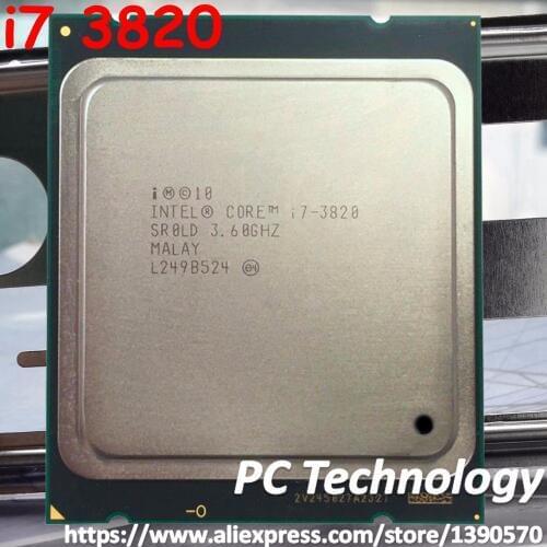 Original Intel Core i7 3820 processor i7-3820 Desktop CPU Quad-Cores 3.60GHZ 10MB 32nm LGA2011 free shipping