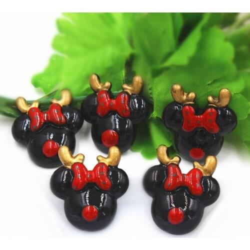 10pcs/lot flat back resin Christmas cartoon for kids DIY resin cabochons accessories about 25mm