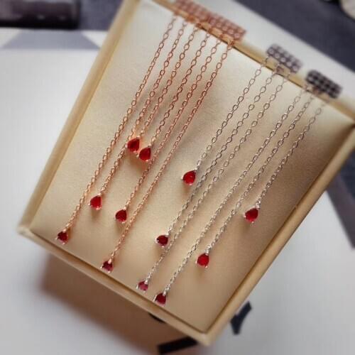 The Best Wedding Gift Ruby Earring Natural And Real 925 Sterling Silver Ruby Earring Fashion